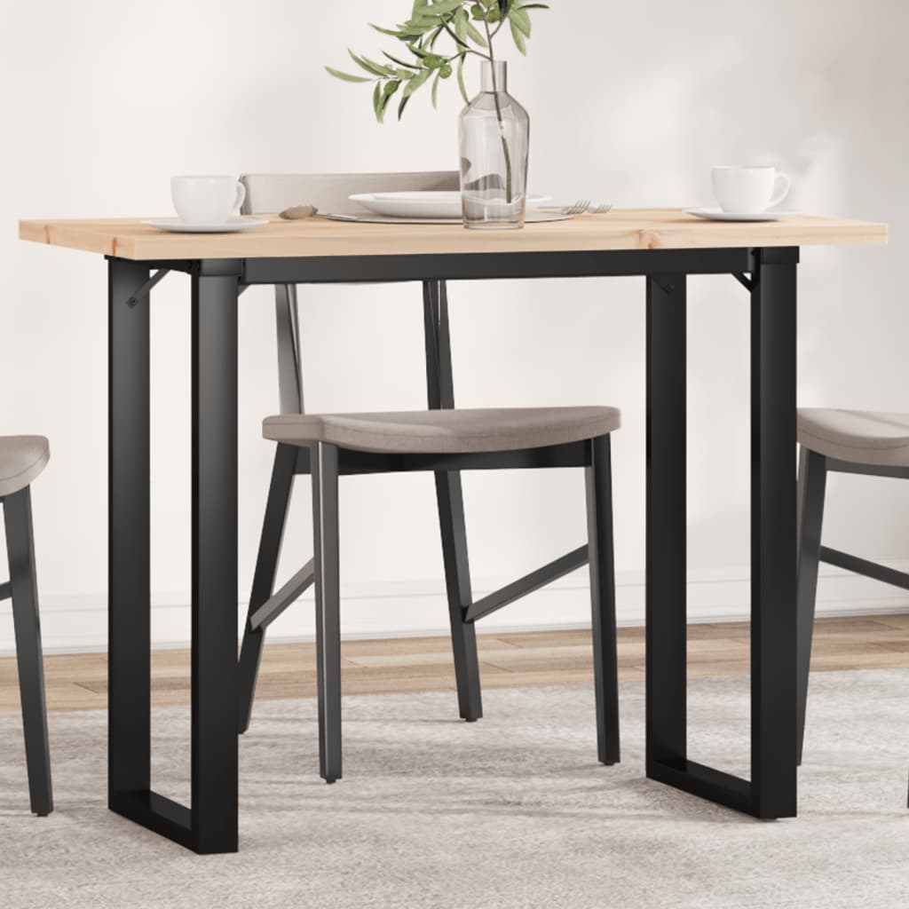 Table à manger O-frame 100x50x75,5 cm pin massif et acier
