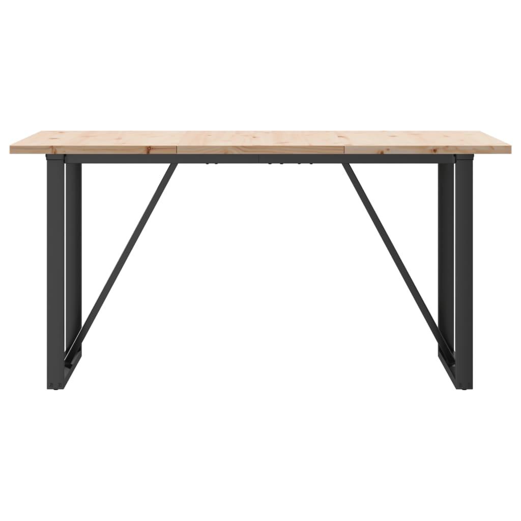 Table à manger O-frame 160x80x75,5 cm pin massif et acier