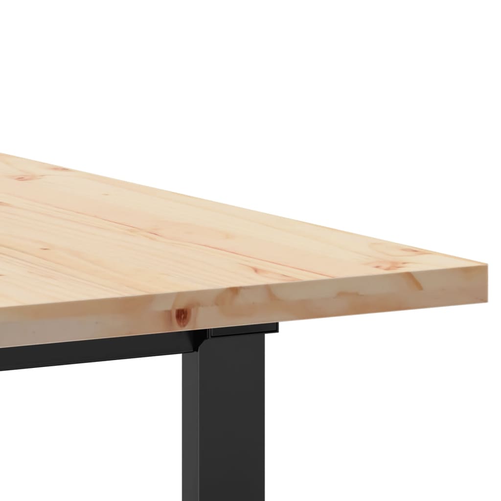 Table à manger O-frame 160x80x75,5 cm pin massif et acier
