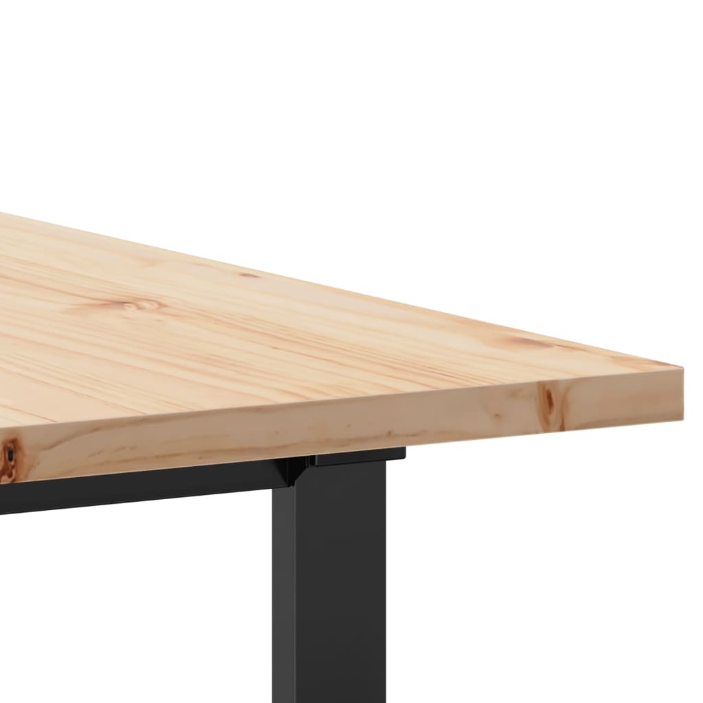 Table à manger O-frame 200x100x75,5cm pin massif et acier