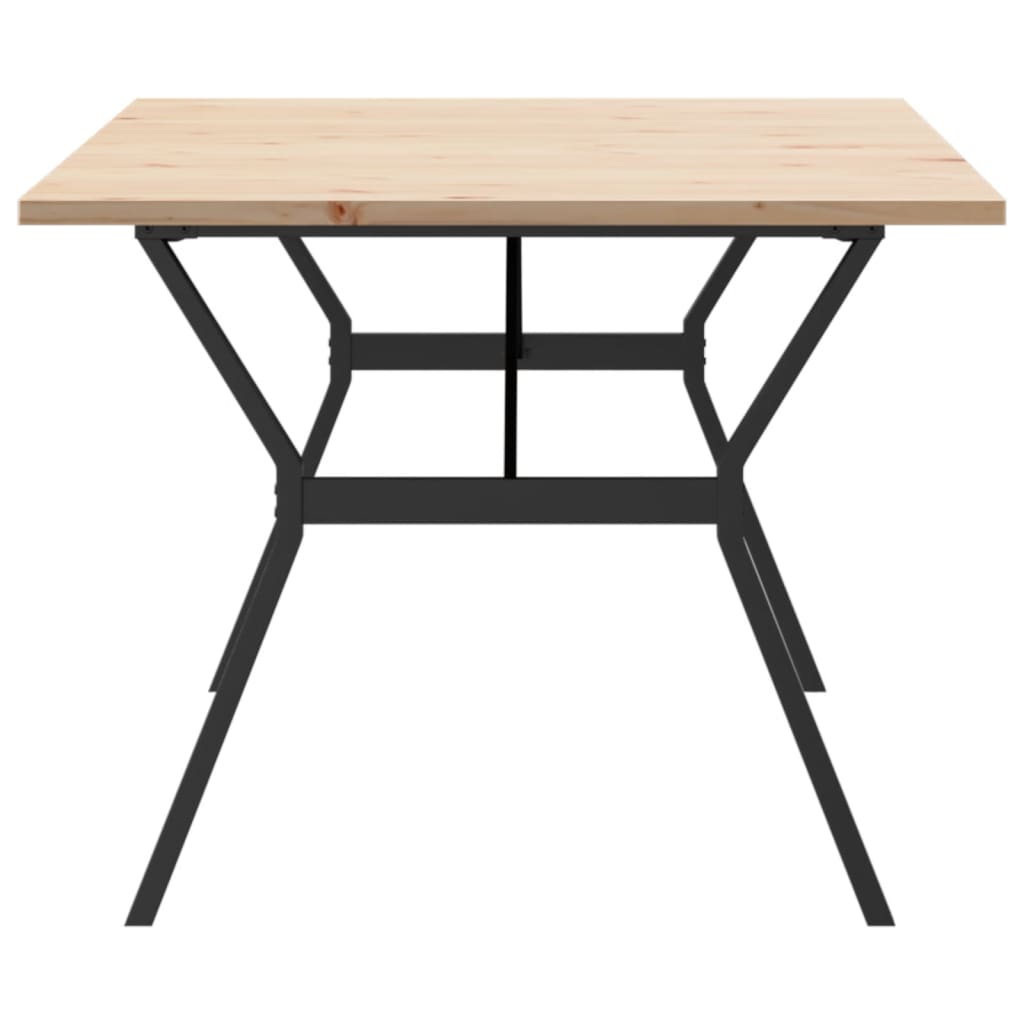 Table à manger en Y 200x100x75,5cm pin massif et acier