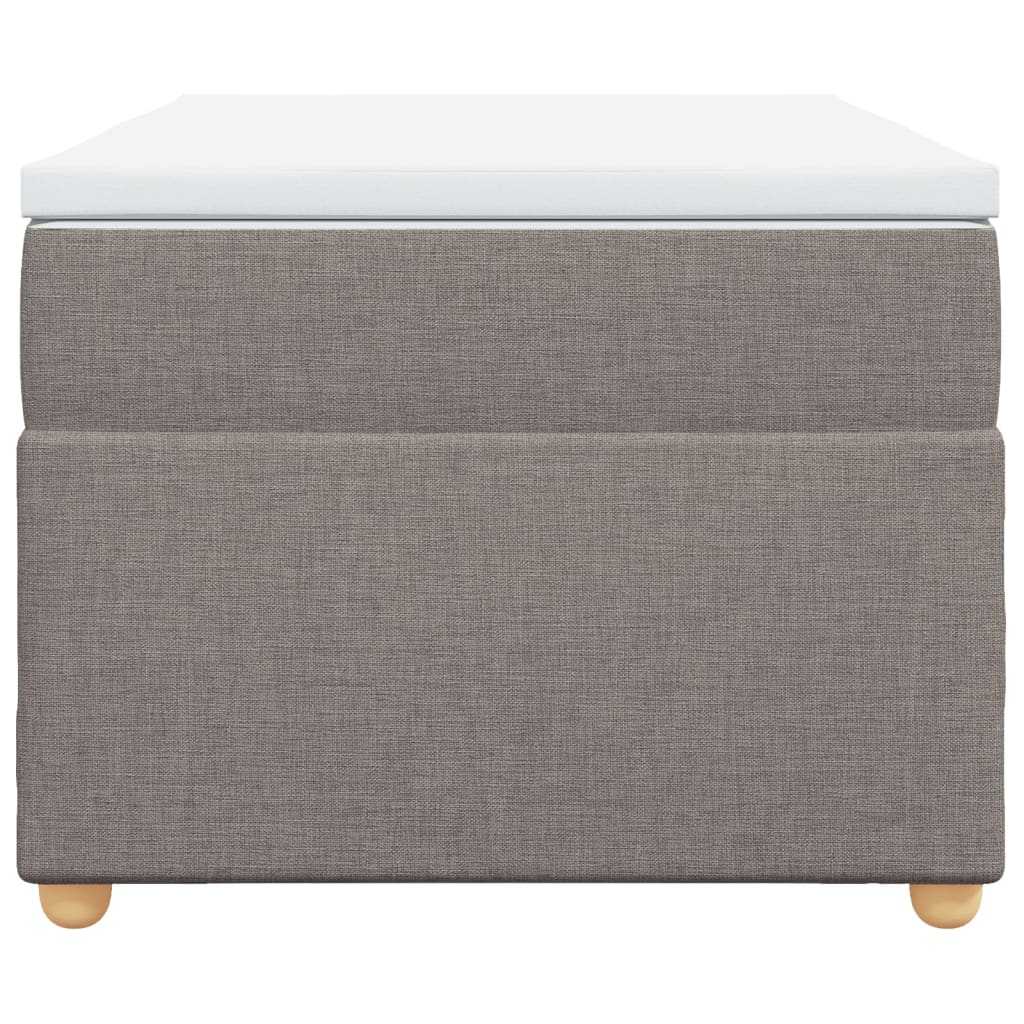 Boxspringbett mit Matratze Taupe 90x190 cm Stoff