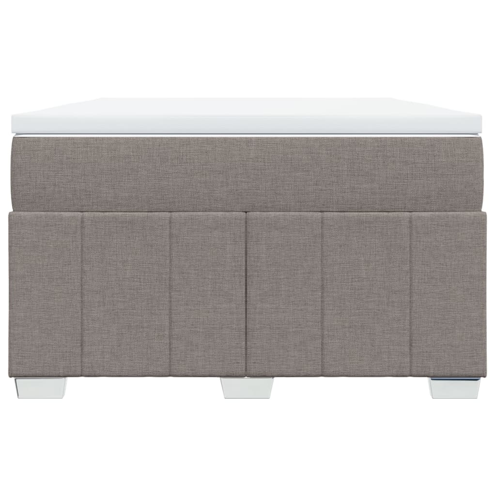 Boxspringbett mit Matratze Taupe 120x200 cm Stoff