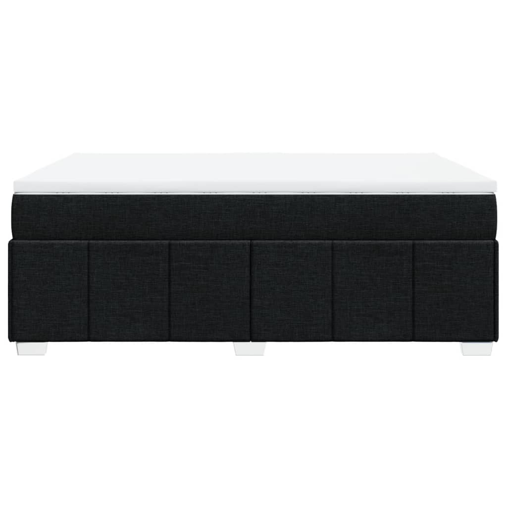 Boxspringbett mit Matratze Schwarz 140x190 cm Stoff