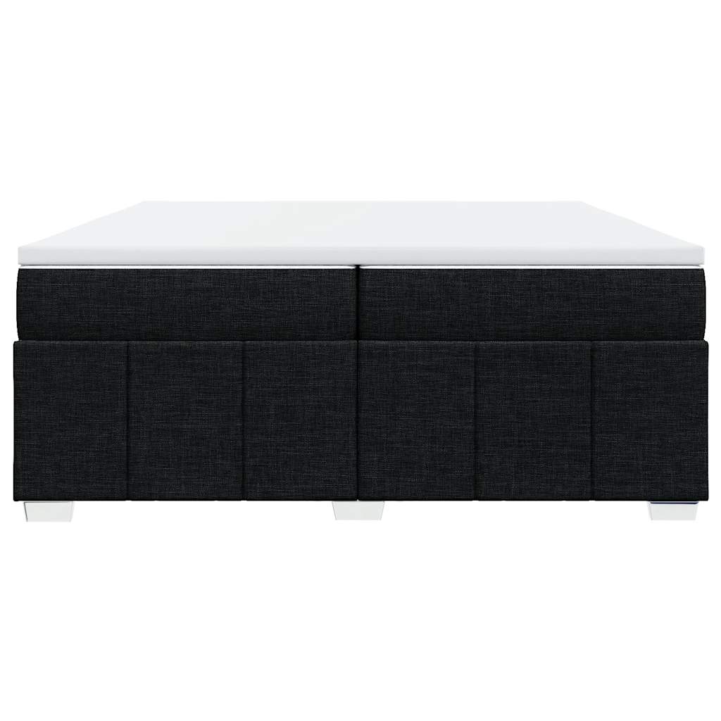Boxspringbett mit Matratze Schwarz 200x200 cm Stoff