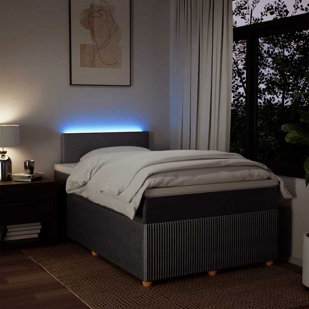 Boxspringbett mit Matratze Taupe 120x200 cm Stoff