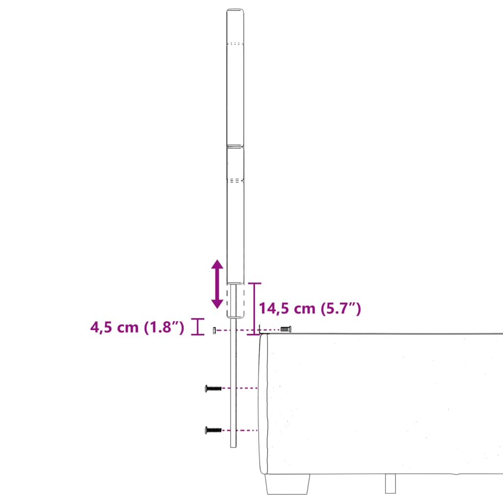 Boxspringbett mit Matratze Schwarz 180x200 cm Stoff