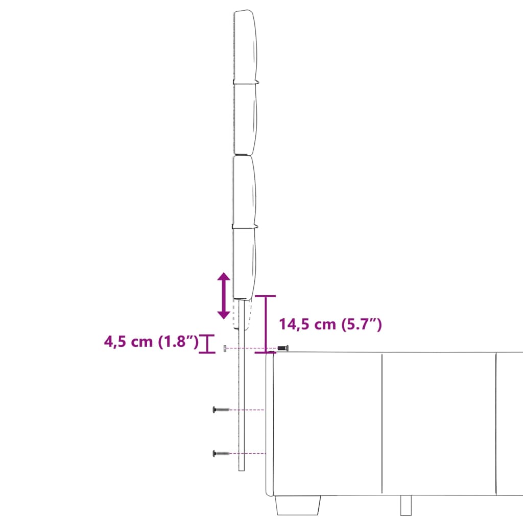 Boxspringbett mit Matratze Dunkelgrau 180x200 cm Stoff