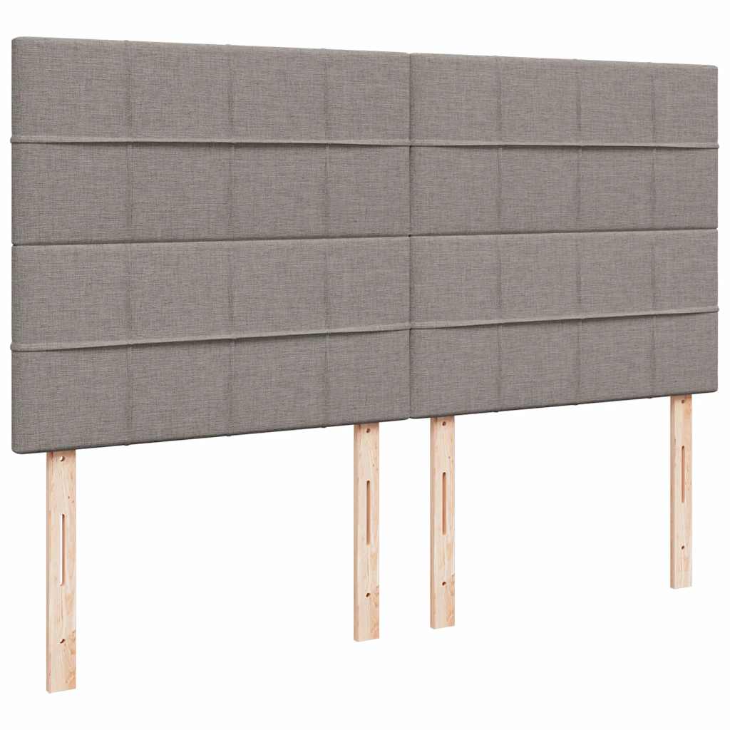 Boxspringbett mit Matratze Taupe 180x200 cm Stoff