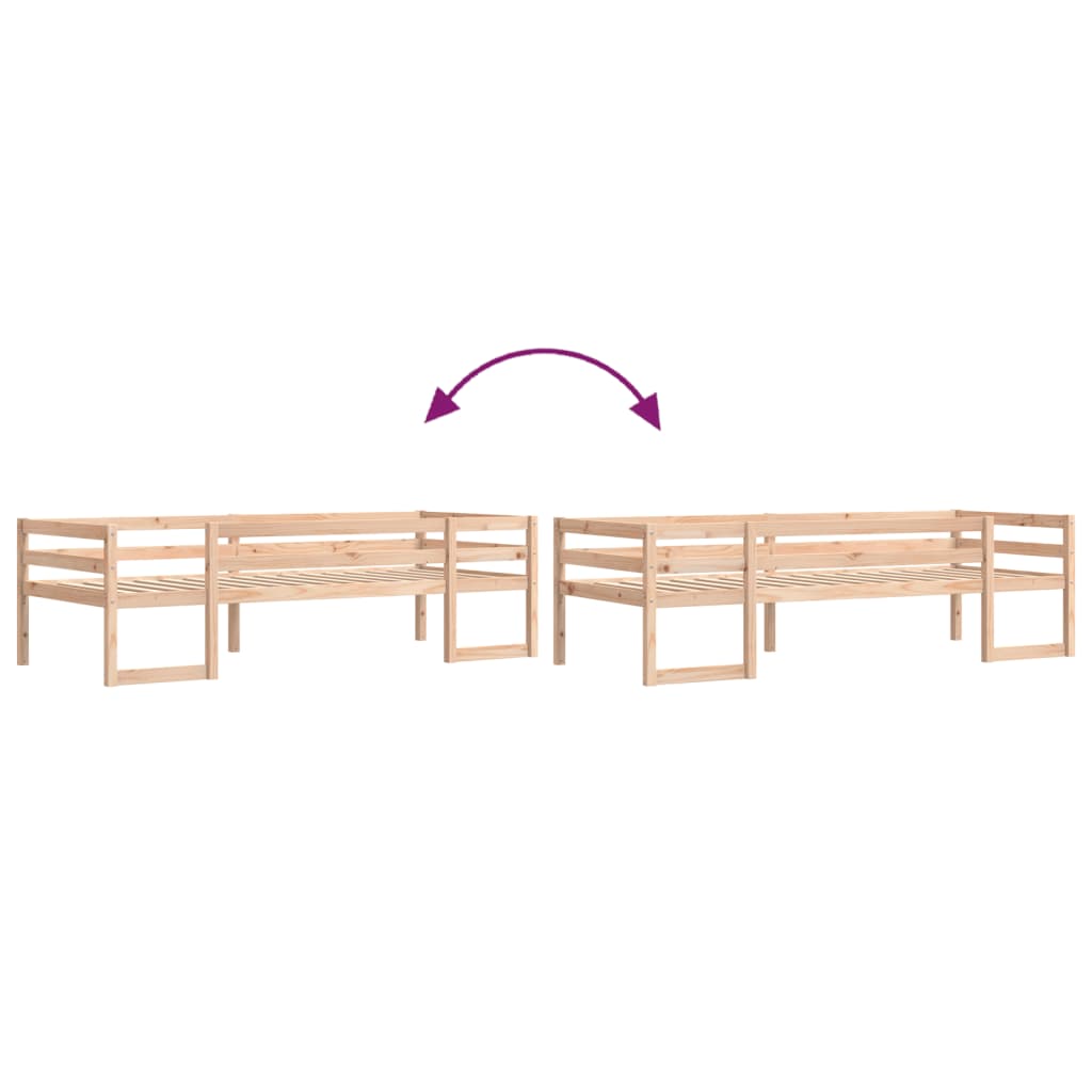 Lit enfant 80x200 cm en pin massif