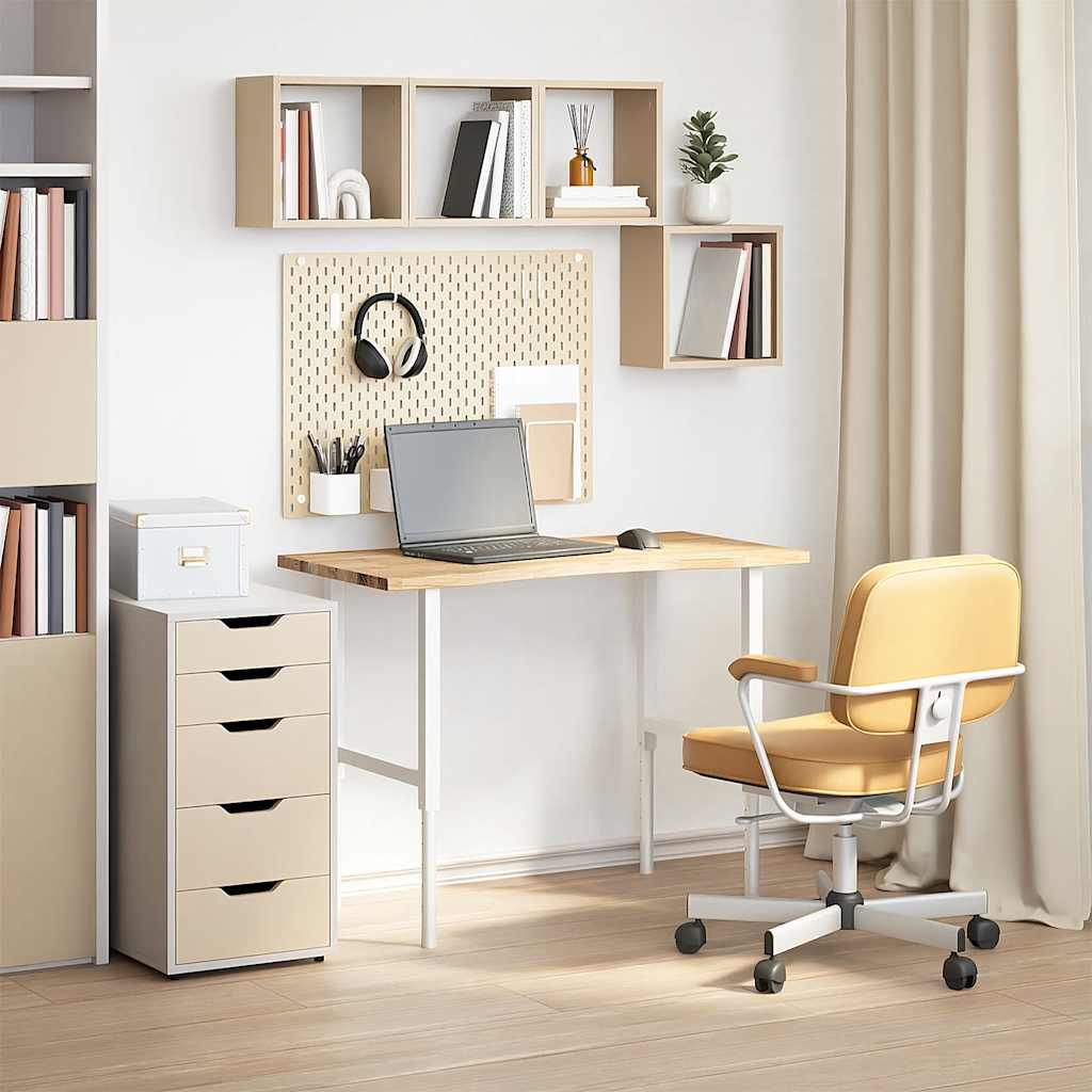 Plateau de bureau non traité 100x50x2,5 cm chêne massif