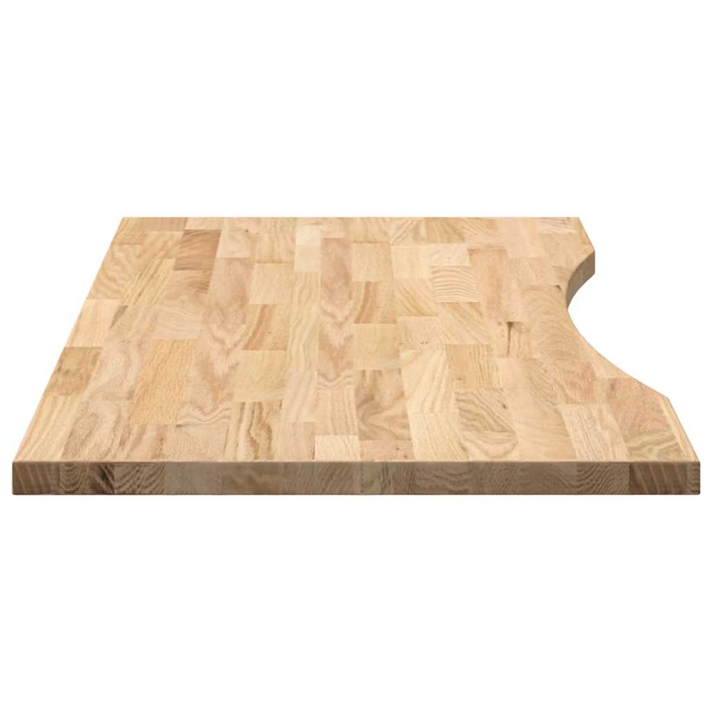 Plateau de bureau non traité 100x50x2,5 cm chêne massif