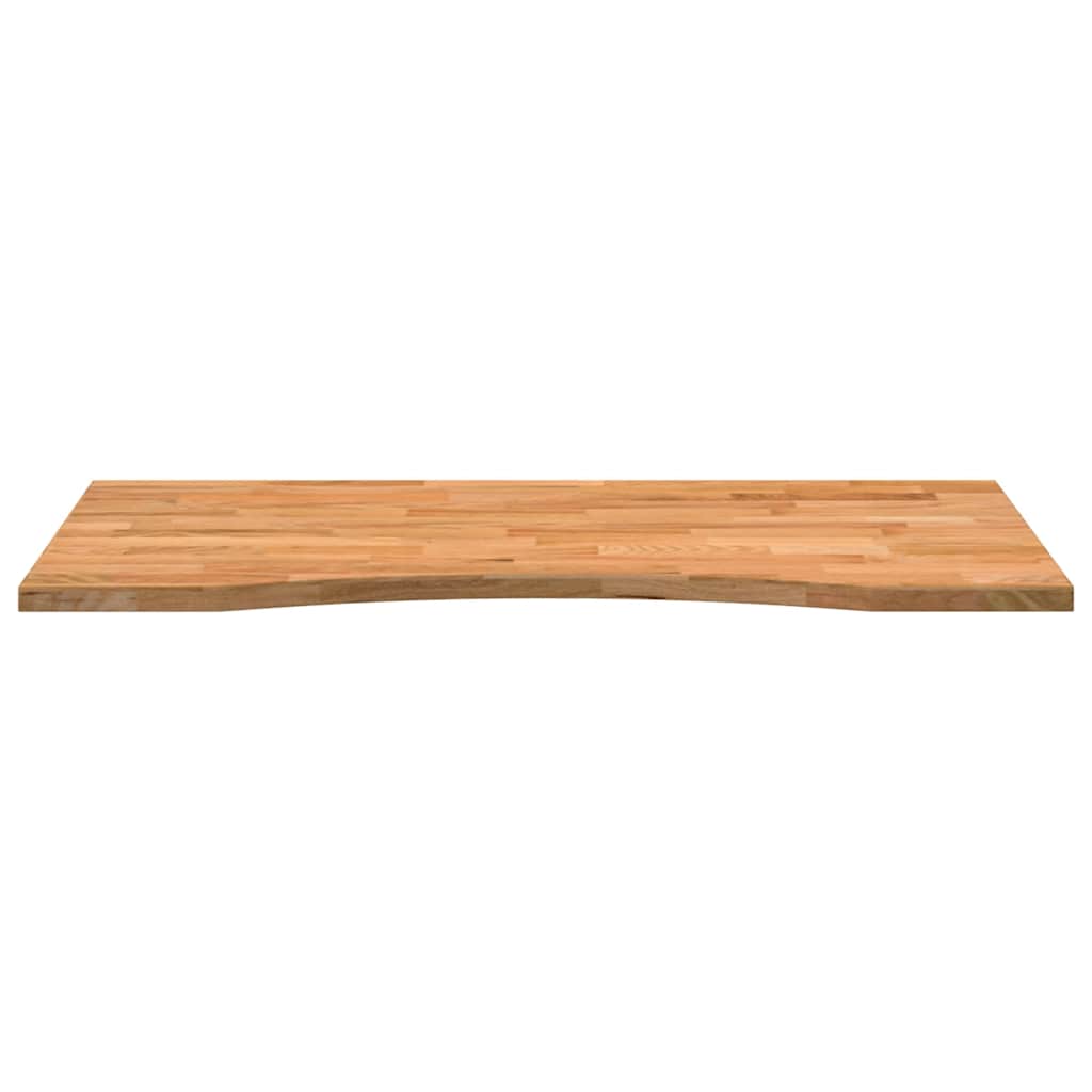 Desk top light brown 100x50x2.5 cm solid oak