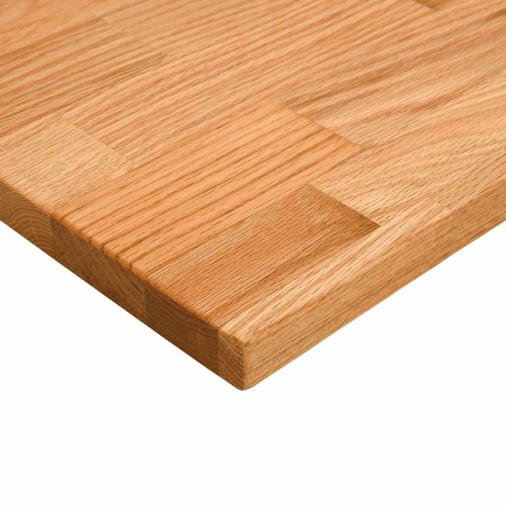 Desk top light brown 100x50x2.5 cm solid oak