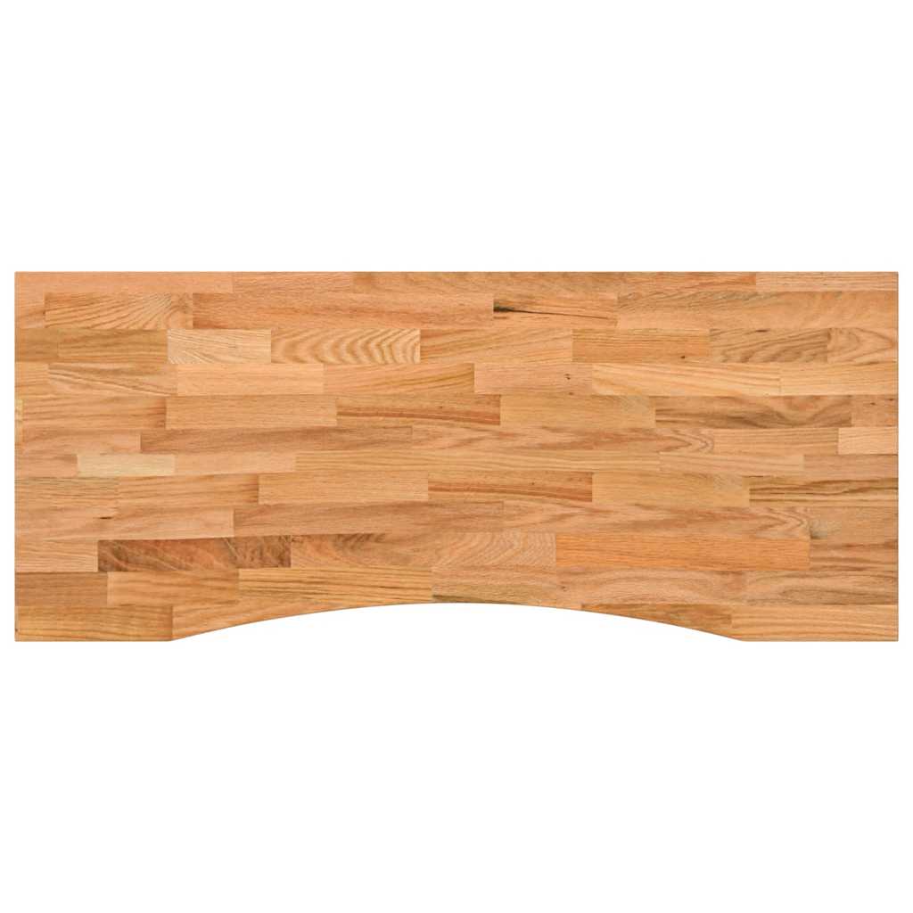 Desk top light brown 120x50x2.5 cm solid oak