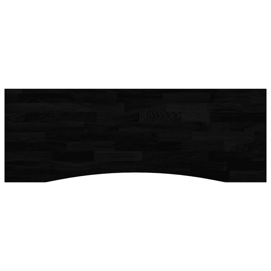 Desk top dark brown 140x50x2.5 cm solid oak
