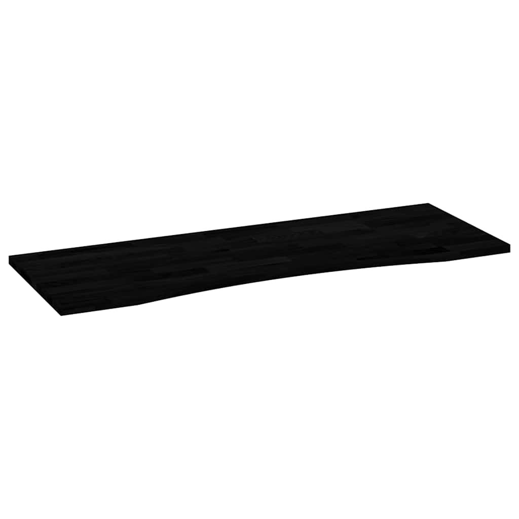 Desk top dark brown 140x50x2.5 cm solid oak