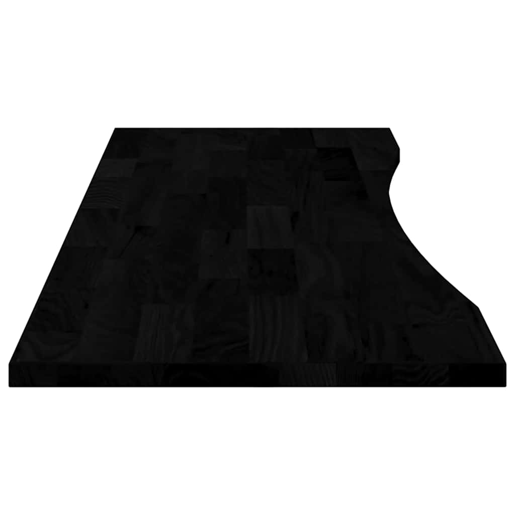 Desk top dark brown 160x50x2.5 cm solid oak