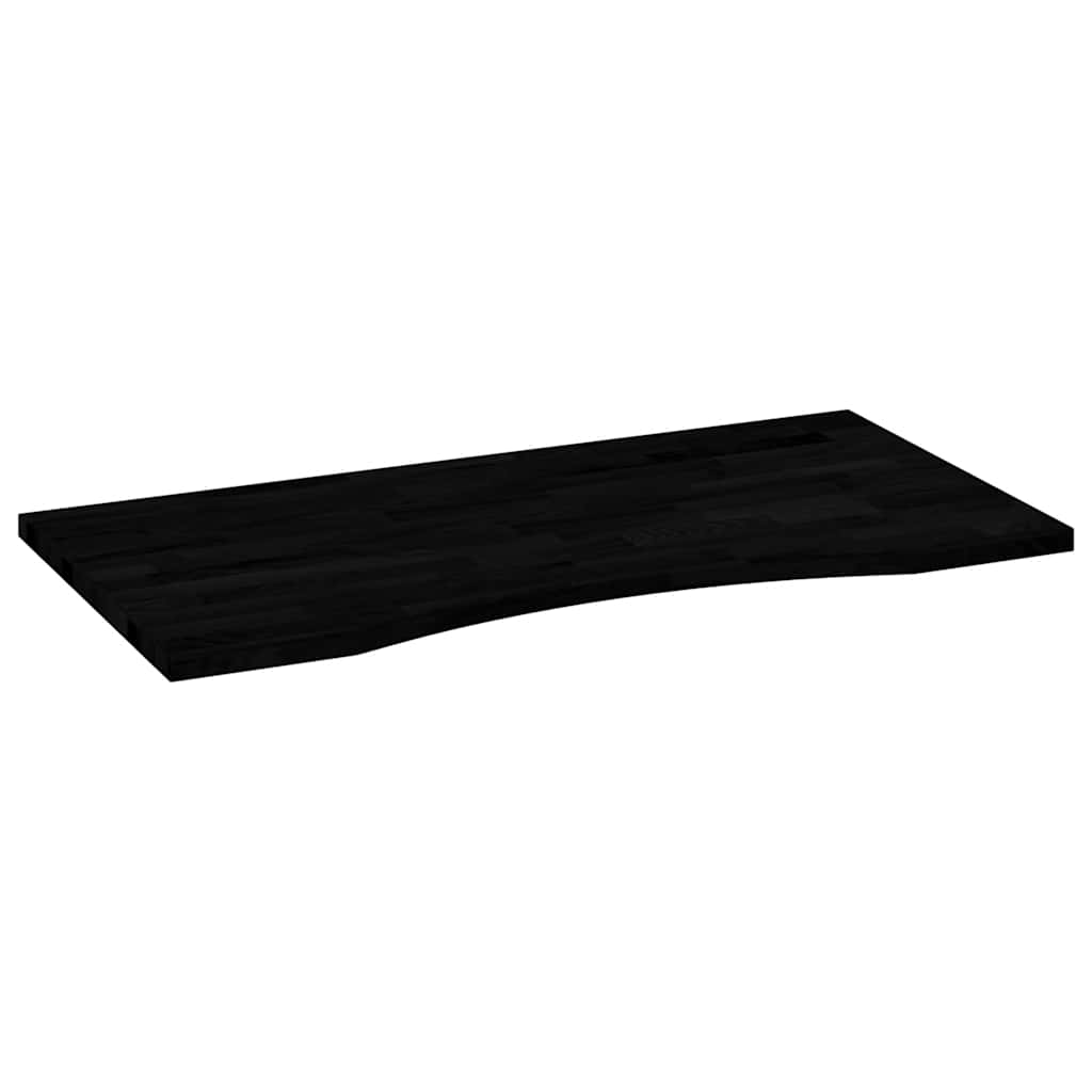 Desk top dark brown 100x60x2.5 cm solid oak