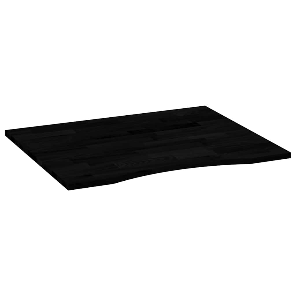 Desk top dark brown 100x80x2.5 cm solid oak