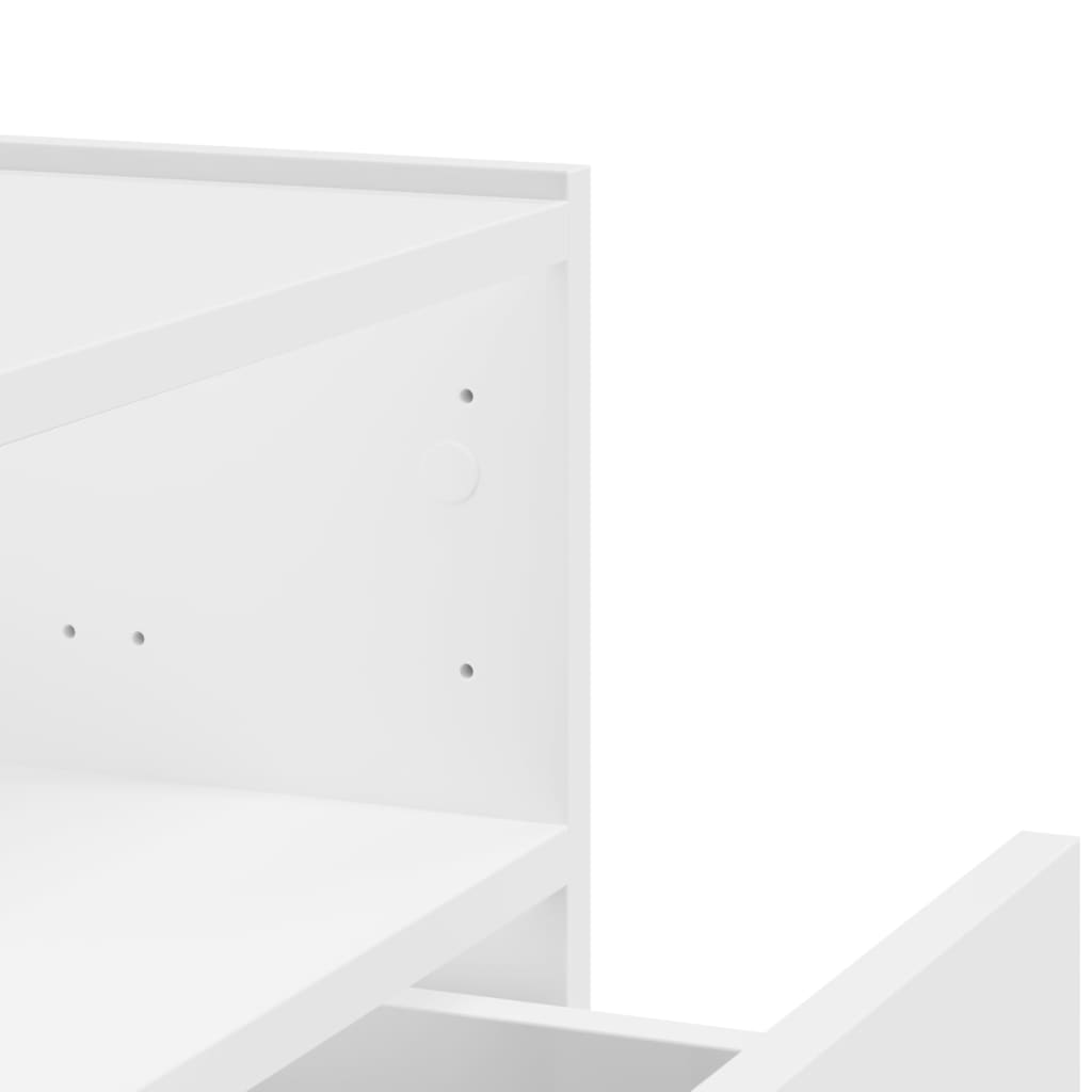 Wall Bedside Table White 45x30x35 cm