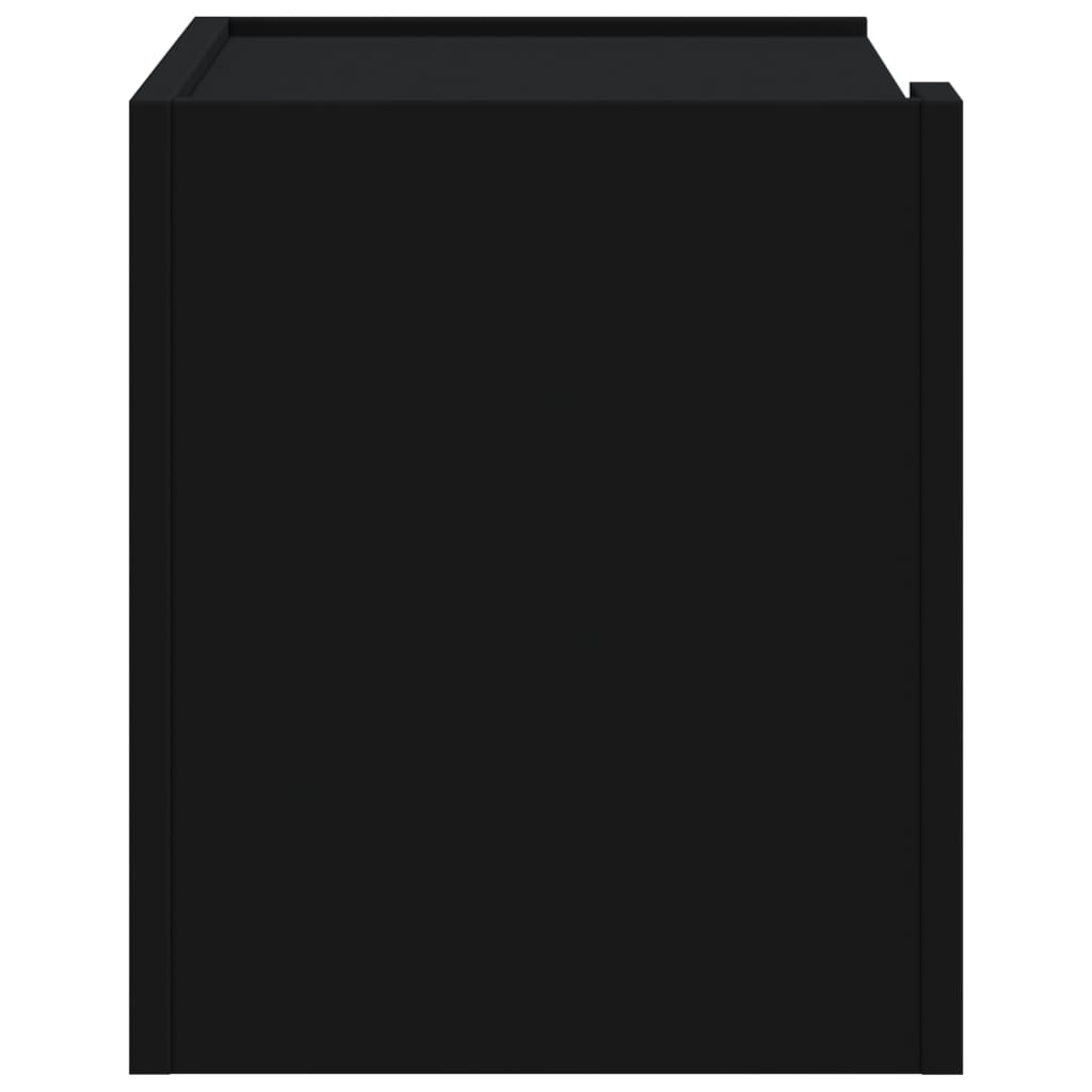 Wall Bedside Tables 2 pcs. Black 45x30x35 cm