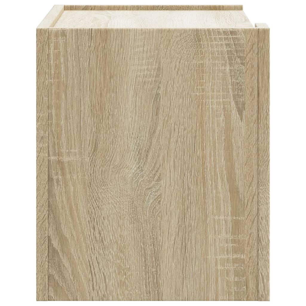 Wall-mounted bedside table Sonoma oak 45x30x35 cm