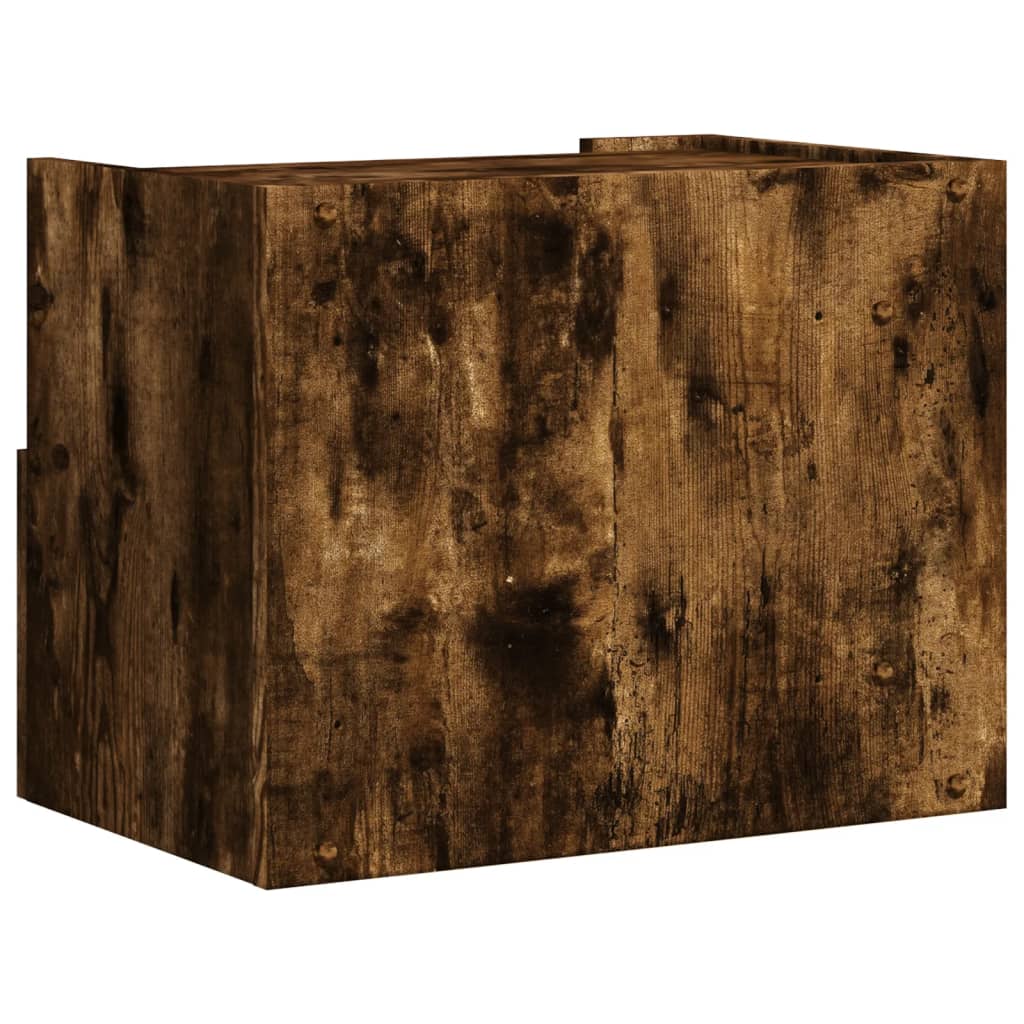 Wall-mounted bedside tables 2 pcs. Smoked oak 45x30x35 cm
