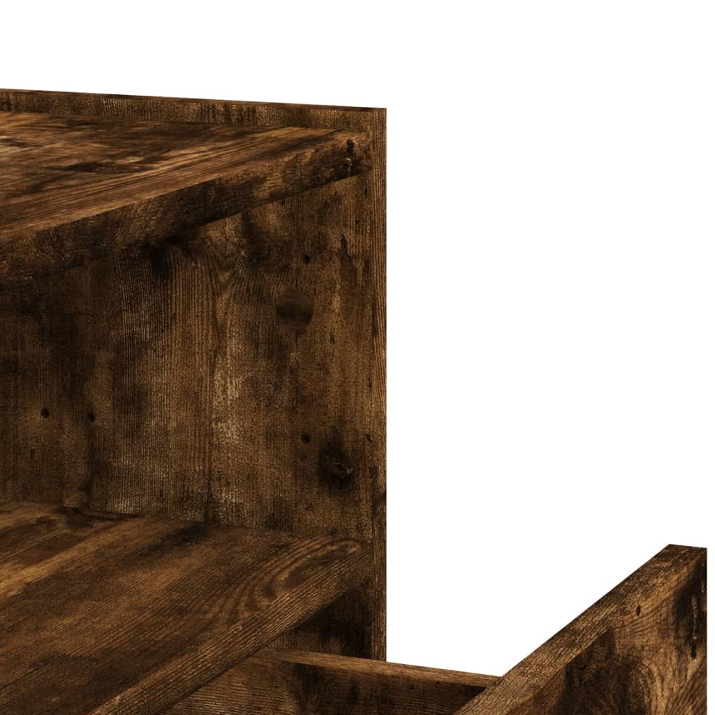 Wall-mounted bedside tables 2 pcs. Smoked oak 45x30x35 cm