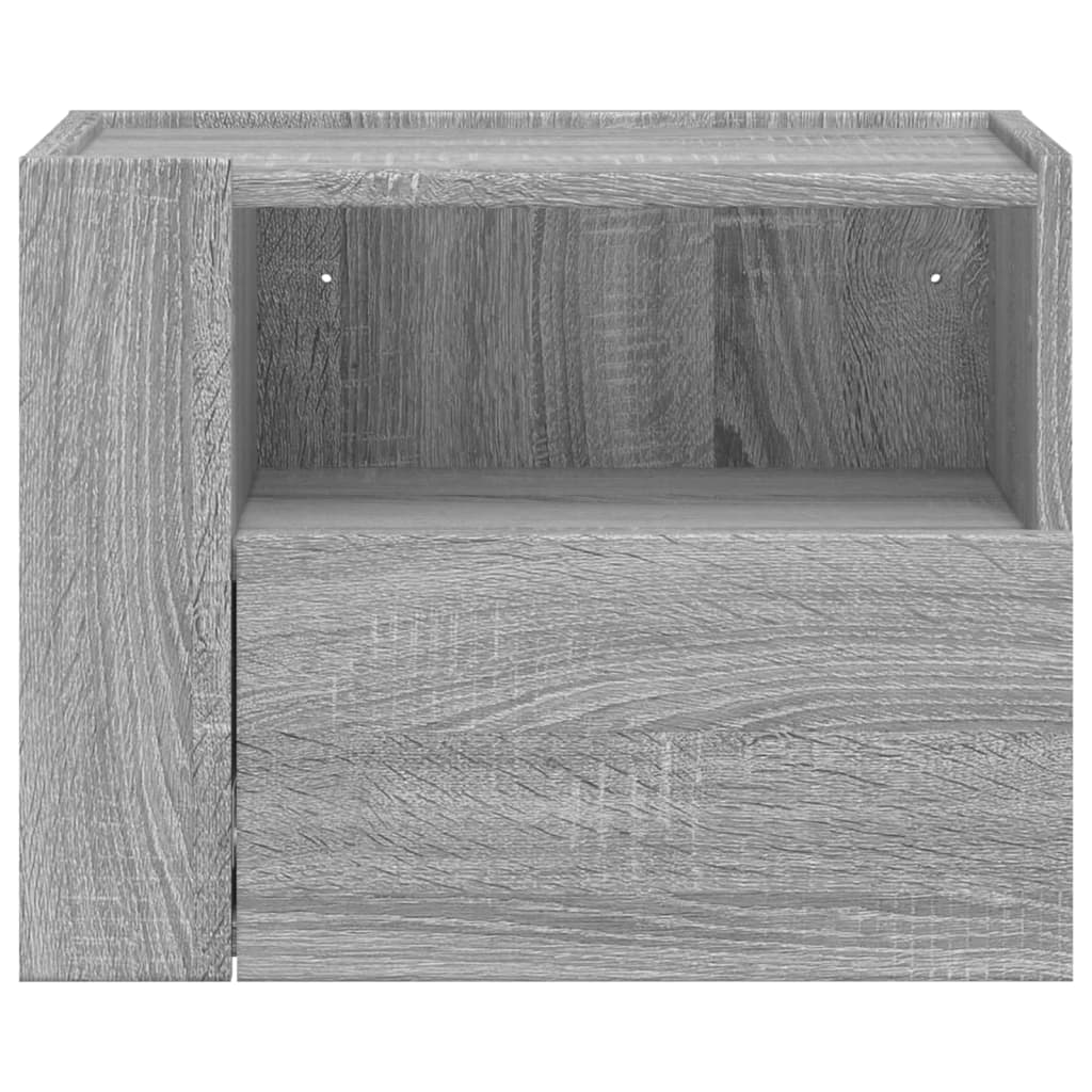 Wall Bedside Tables 2 pcs. Gray Sonoma 45x30x35 cm