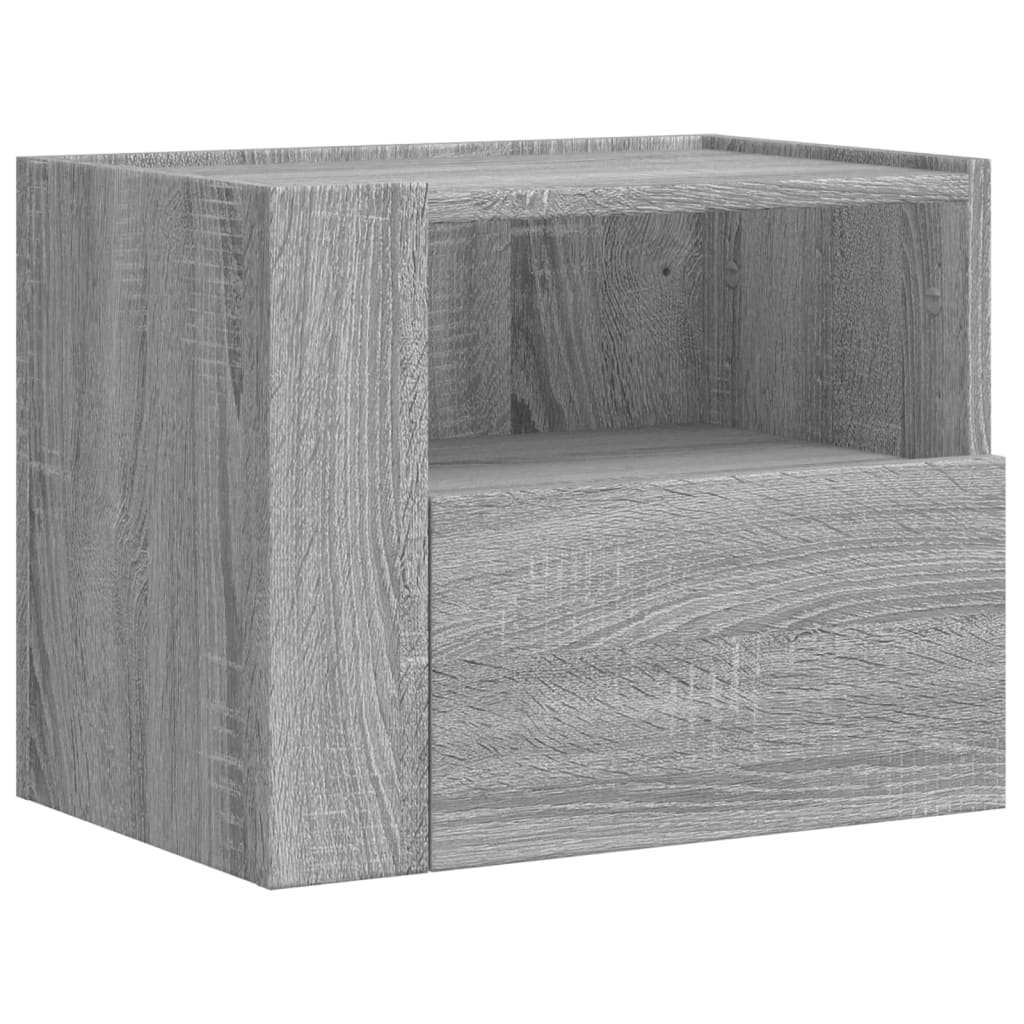 Wall Bedside Tables 2 pcs. Gray Sonoma 45x30x35 cm