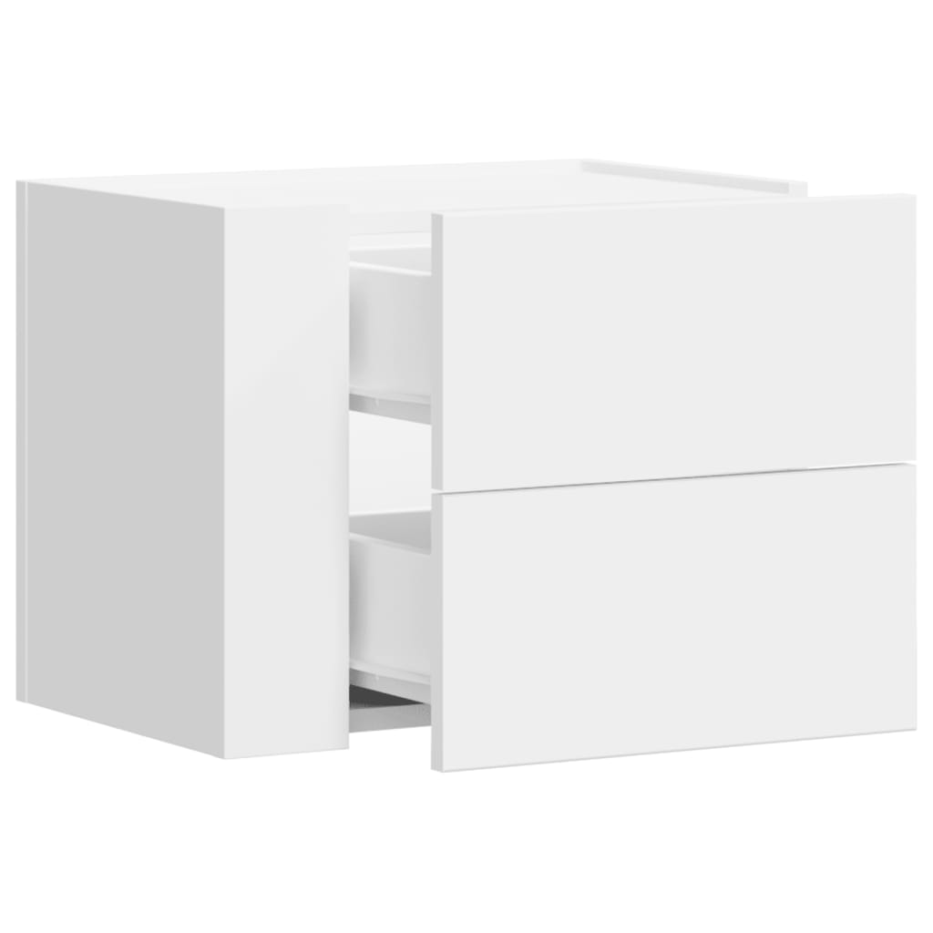 Wall Bedside Tables 2 pcs. White 45x30x35 cm