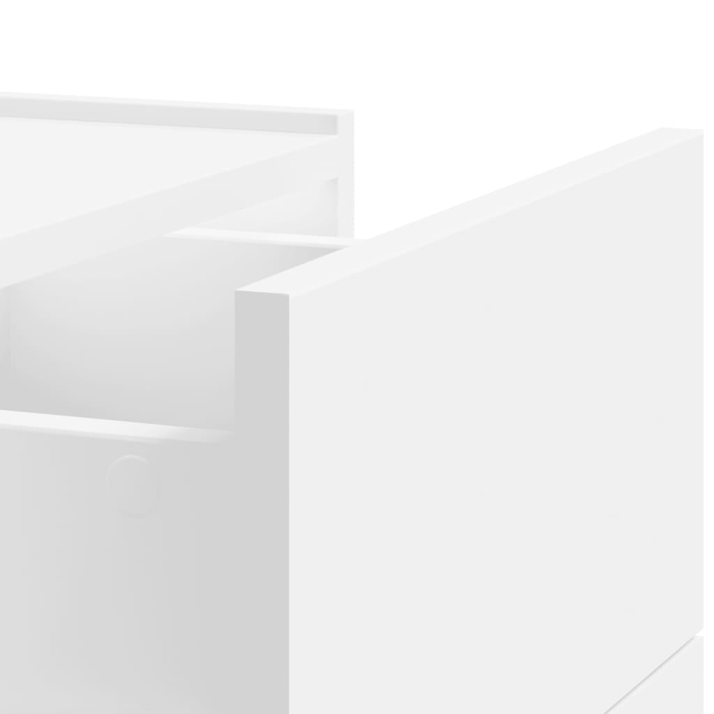 Wall Bedside Tables 2 pcs. White 45x30x35 cm