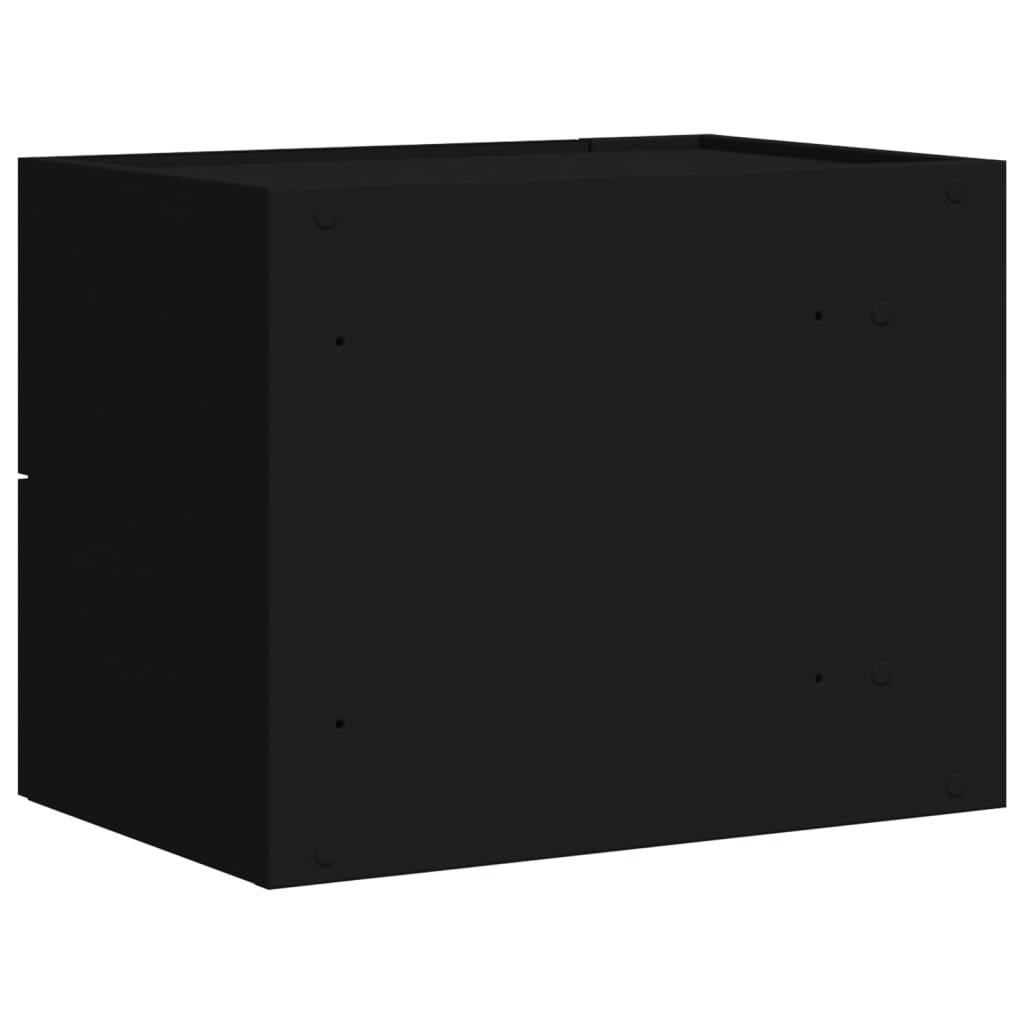 Wall Bedside Tables 2 pcs. Black 45x30x35 cm