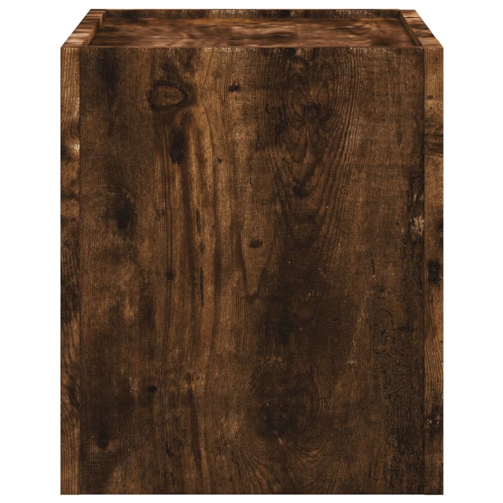 Wall-mounted bedside tables 2 pcs. Smoked oak 45x30x35 cm