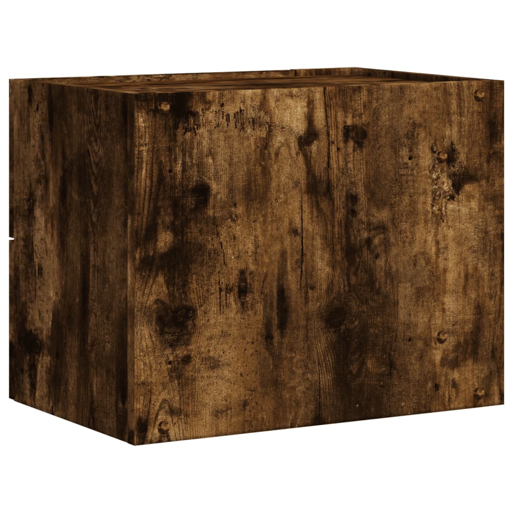 Wall-mounted bedside tables 2 pcs. Smoked oak 45x30x35 cm