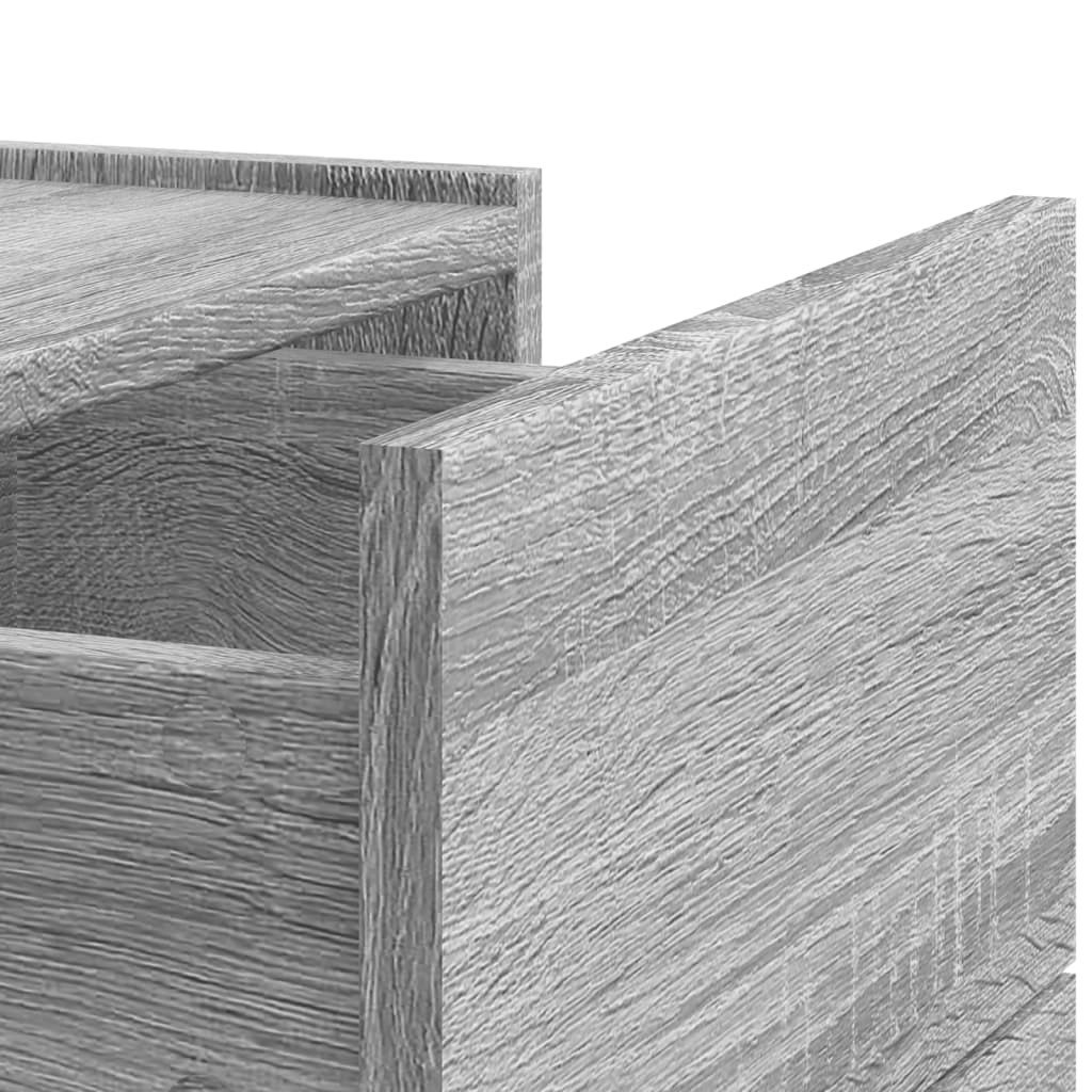 Wall Bedside Tables 2 pcs. Gray Sonoma 45x30x35 cm