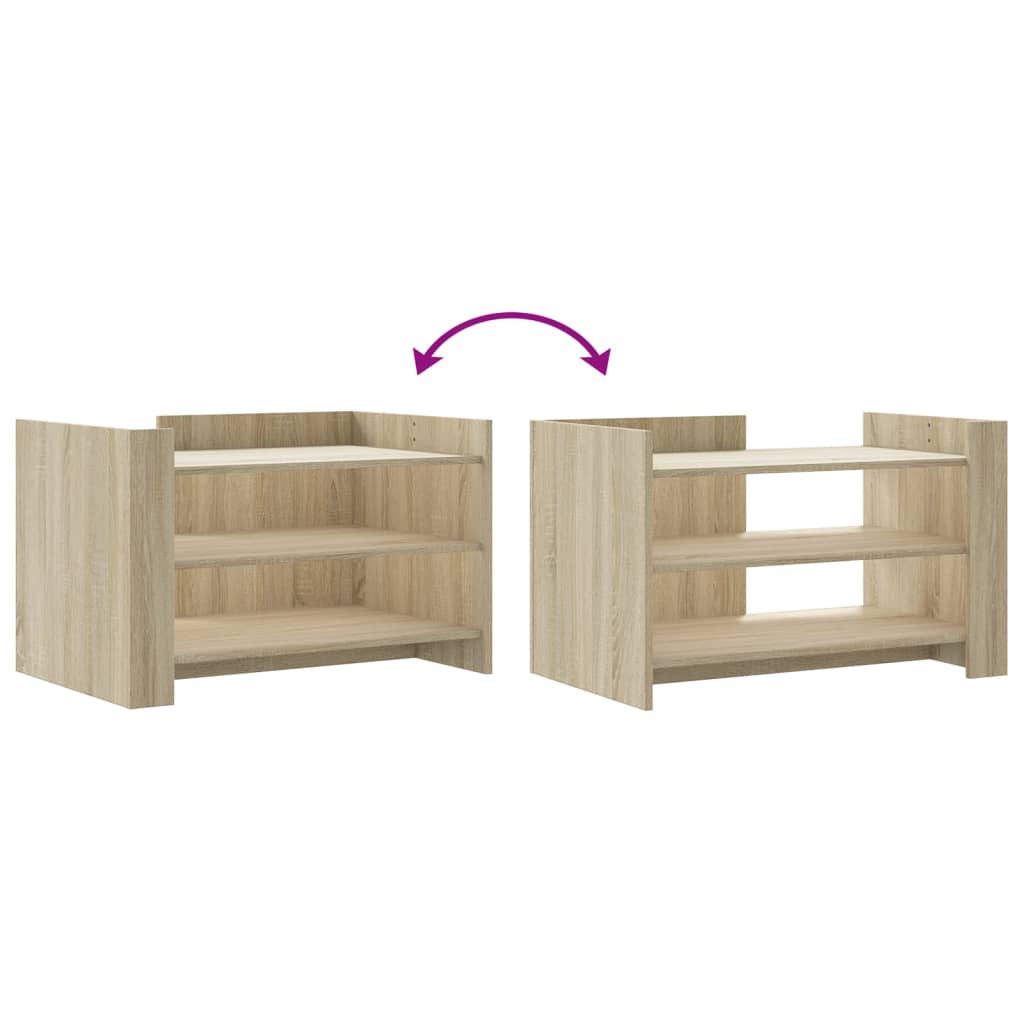 Coffee table Sonoma oak 80x50x50 cm wood material