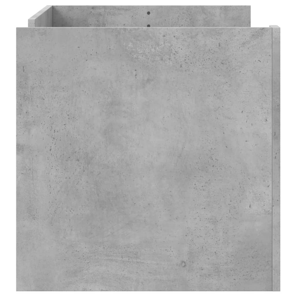 Table basse gris béton 100x50x50 cm en bois