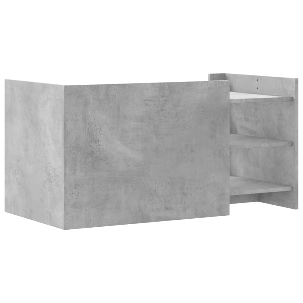 Table basse gris béton 100x50x50 cm en bois