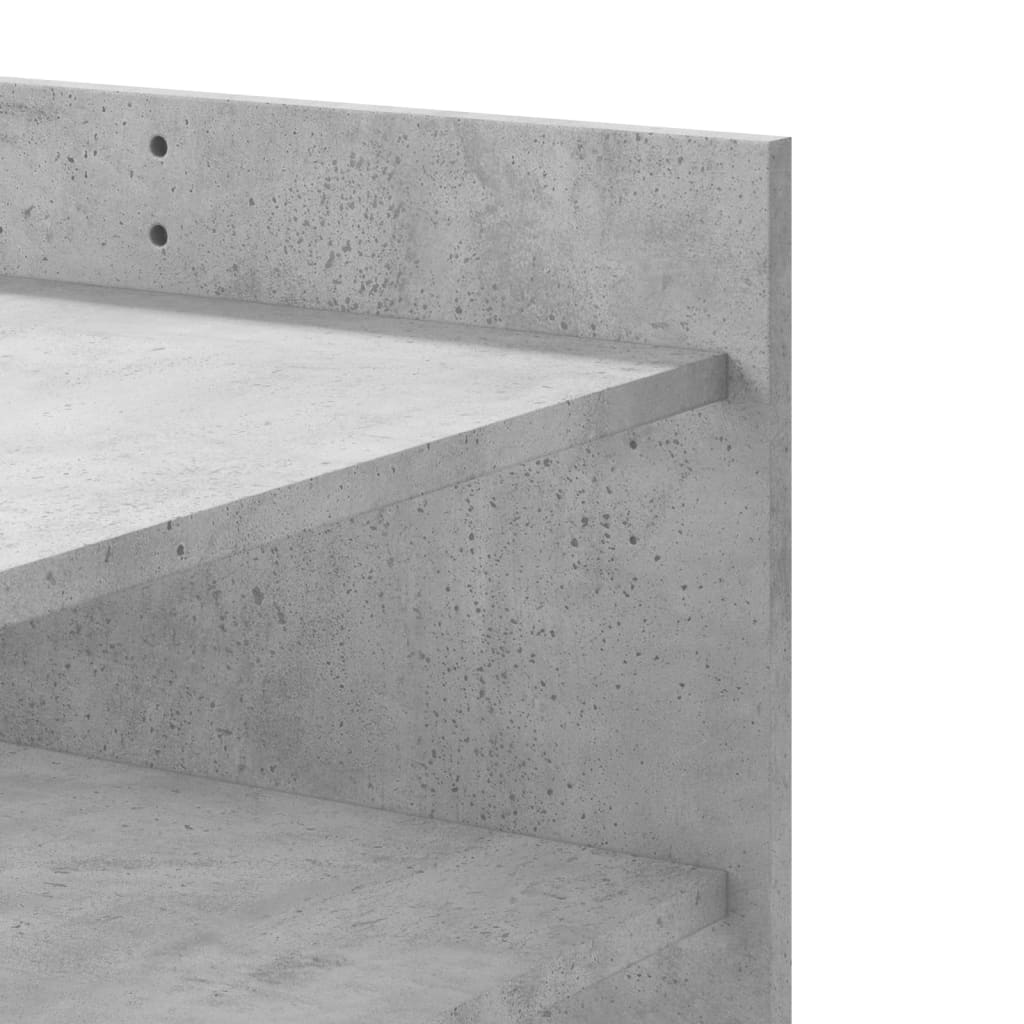 Table basse gris béton 100x50x50 cm en bois
