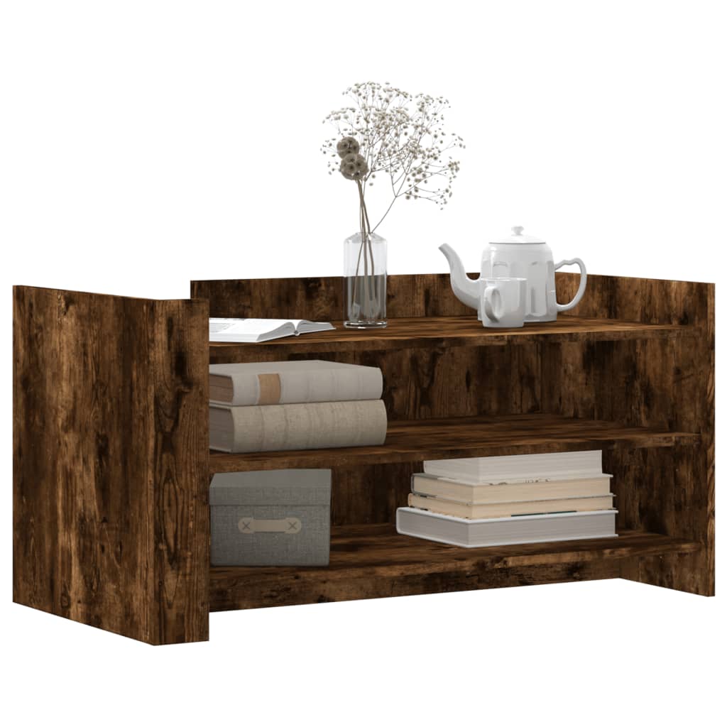 Coffee table smoked oak 100x50x50 cm wood material