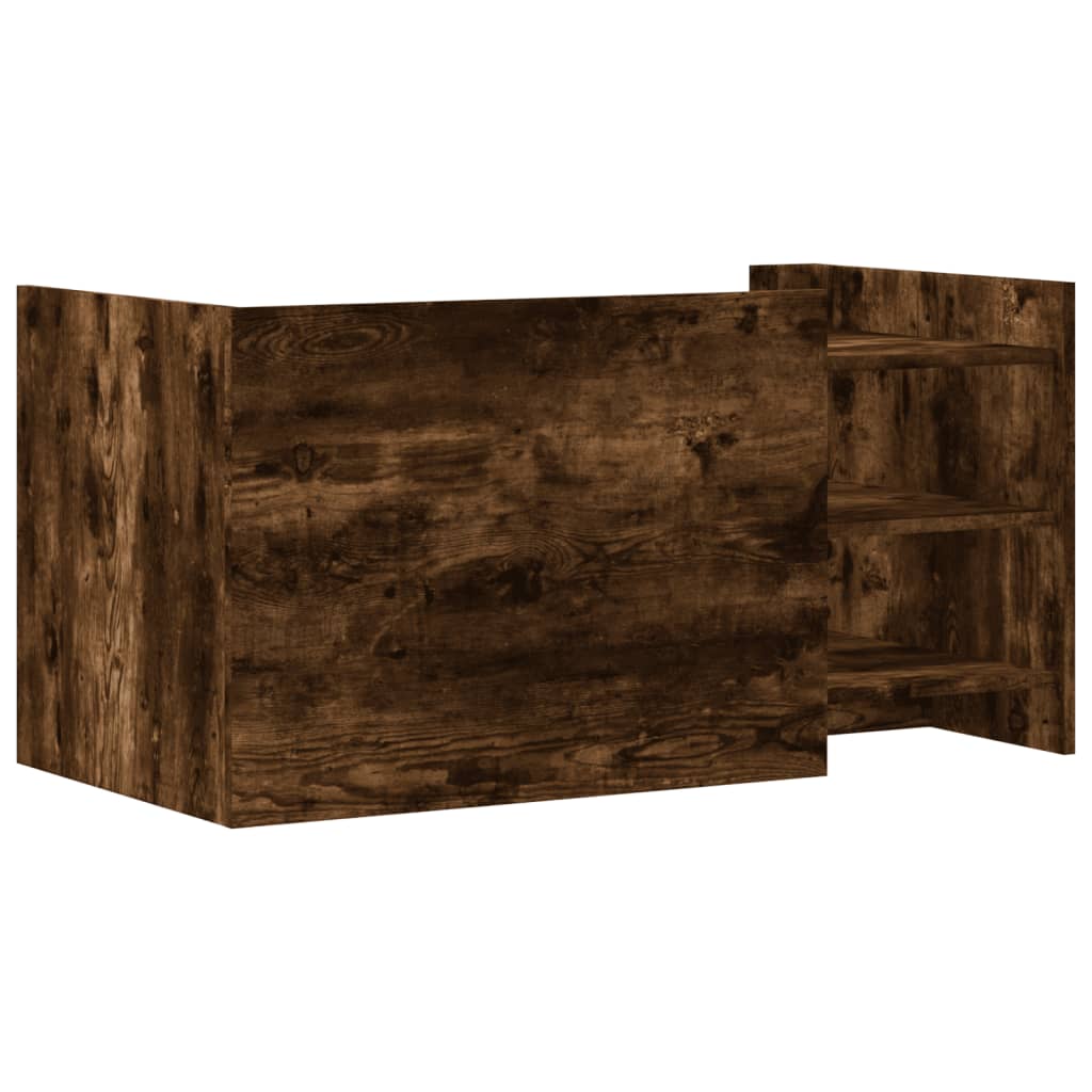 Coffee table smoked oak 100x50x50 cm wood material
