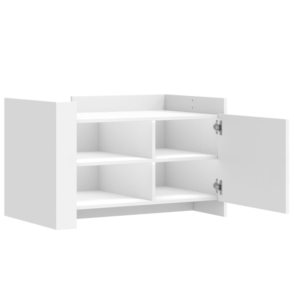 Table basse blanche 80x50x50 cm en bois
