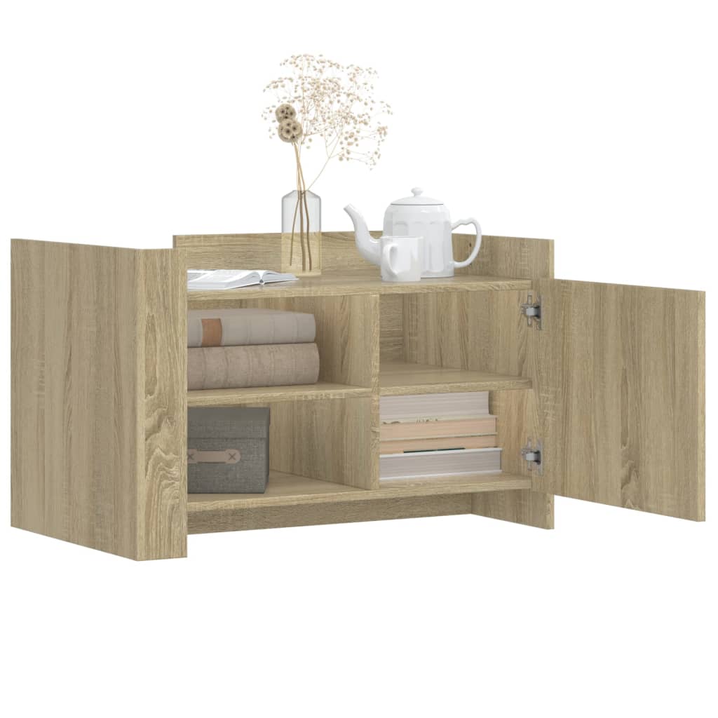 Coffee table Sonoma oak 80x50x50 cm wood material