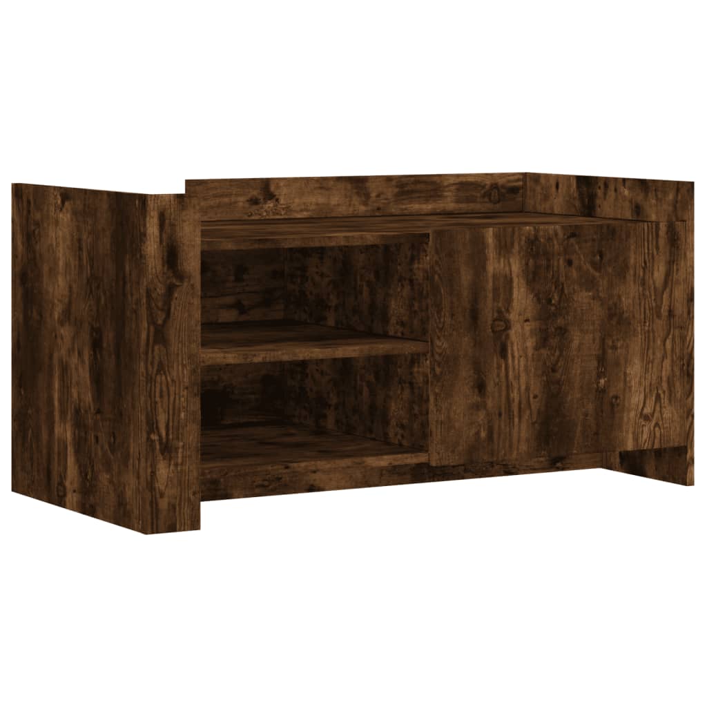 Coffee table smoked oak 100x50x50 cm wood material