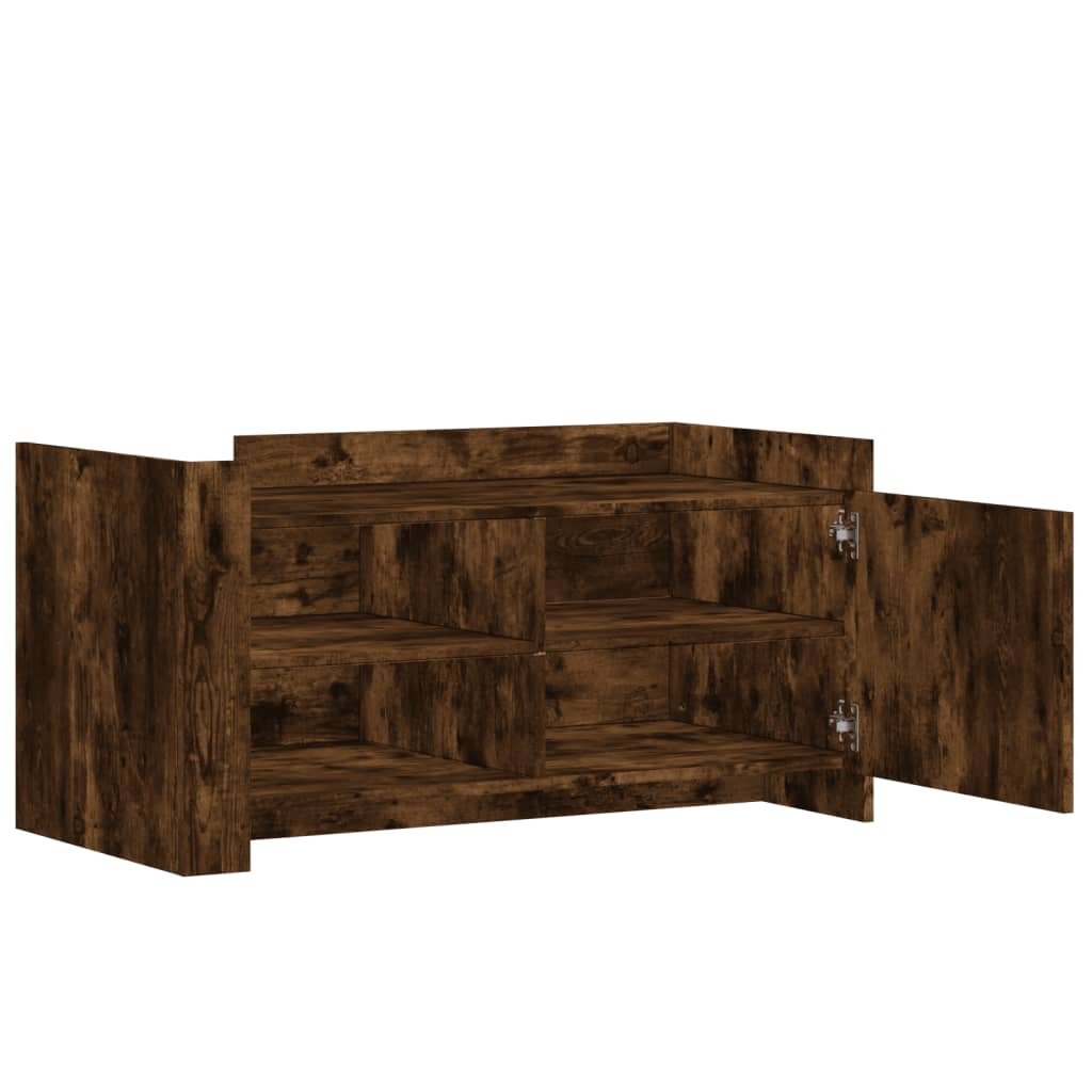 Coffee table smoked oak 100x50x50 cm wood material