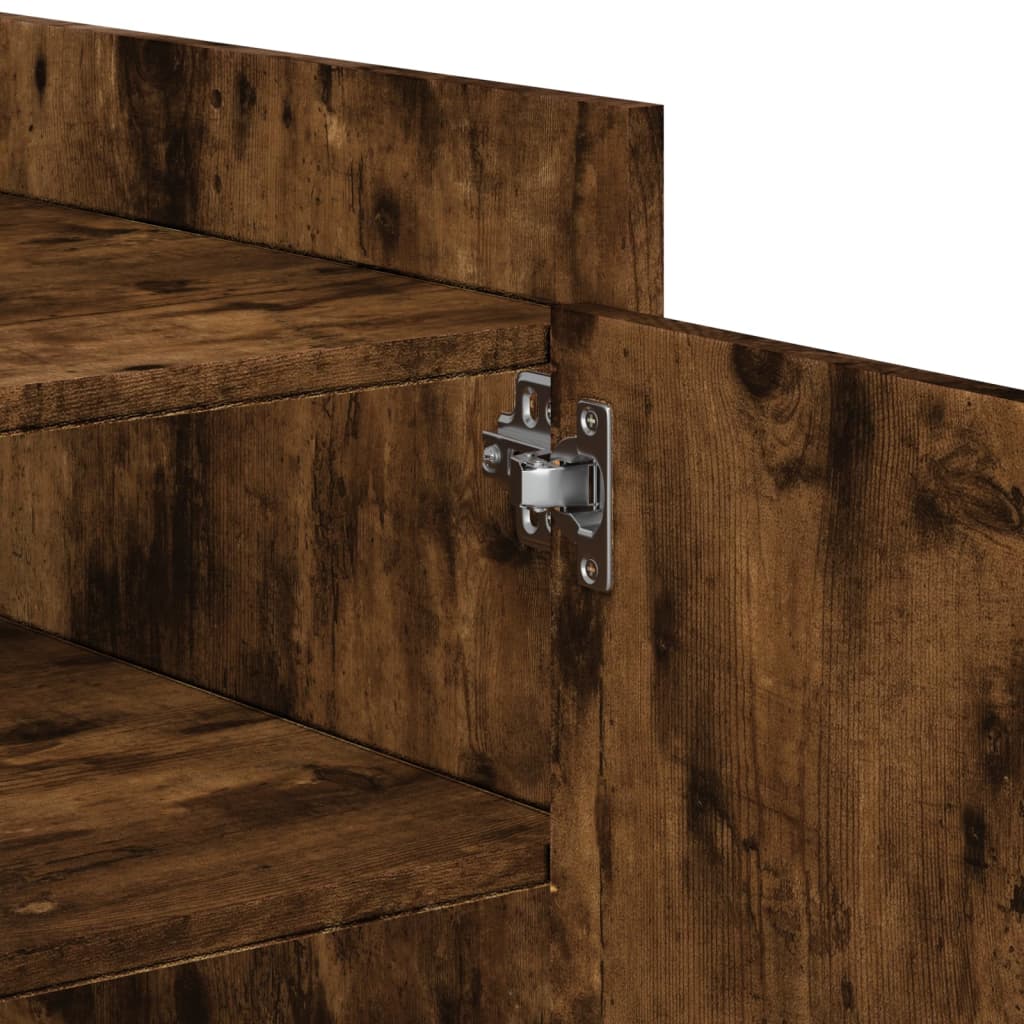 Coffee table smoked oak 100x50x50 cm wood material