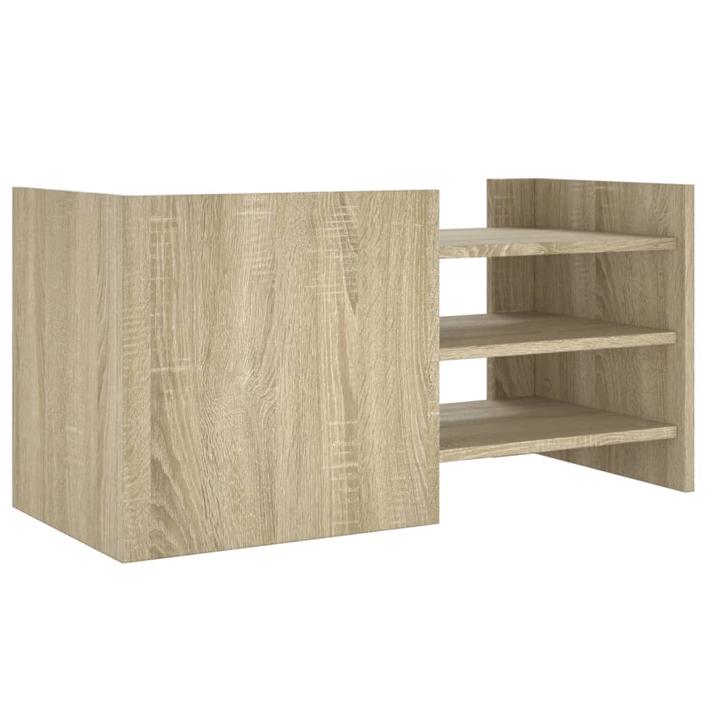 Meuble TV chêne Sonoma 80x35x40 cm matériau bois
