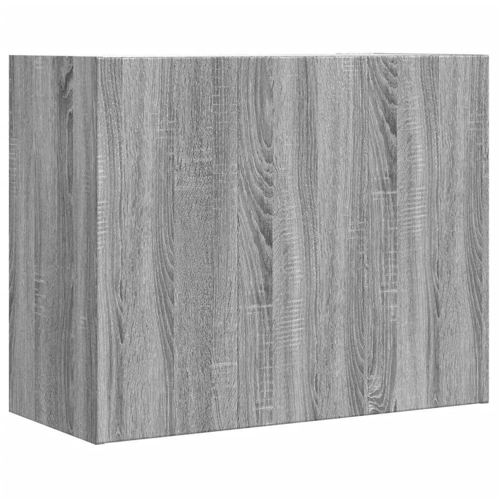 Wall shelf gray Sonoma 75x35x60 cm wood material